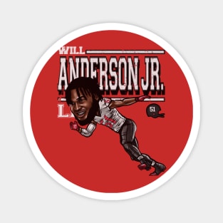 Will Anderson Jr. Houston Cartoon Magnet